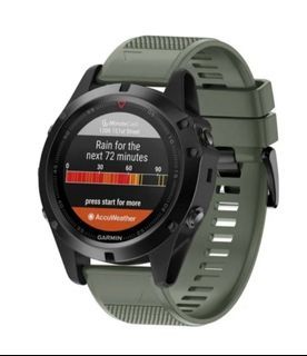 Quick Release Strap Watch Band For Garmin Fenix 7X 5X 5X Plus / Fenix 6X 6X Pro / Fenix 3 Fenix 3HR / Descent MK1  Quatix / Tactix Bravo  - 26mm Army Green