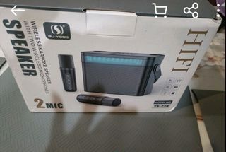 SU-YOSD Wireless Karaoke Speaker with 2 Mics