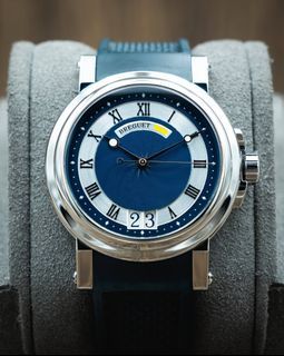 🔥VALUE🔥 Breguet Marine Ref. 5817 Blue Dial Grande Big Date 2014 Full Set Like New 5817ST