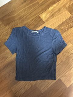 Zara Blue Soft T-shirt Size S