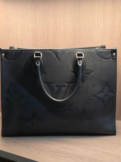 Louis Vuitton OnTheGo MM Monogram Empreinte Leather – Black