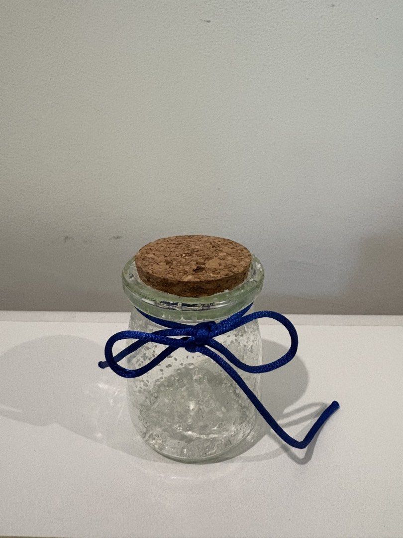 Frosted glass jar mini (Category: Other Kitchenware & Tableware) located in Singapore. Submitted by blover15 (Listing ID 1458531115, Image 1). Description: Height abt 7-7.5cm Diameter 5cm.