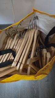 Set of Wooden Hangers for Clothes