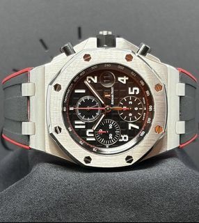 SgWatchHub! Audemars Piguet 26470st ‘Vampire’ Royal Oak Offshore Chronograph Black 42mm