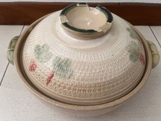 Ceramic Pot with Lid and Handles