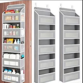 Grey Over-the-Door Hanging Organizer