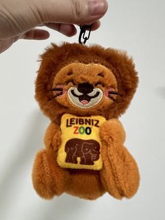 Leibniz Zoo Lion Plush Keychain Recycle Bag