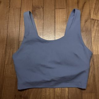 lululemon Nulu Cross-Back Yoga Bra Light Support in Blue Willow