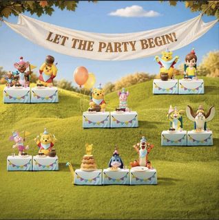 Pop Mart Winnie the Pooh let’s party series  Blind Box Figures