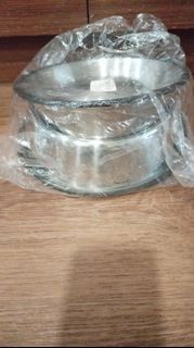 Stainless Steel Pet Bowl with Paw Print Design