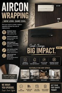Air conditioning Vinyl Wrap