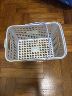 Plastic Storage Basket with Handle