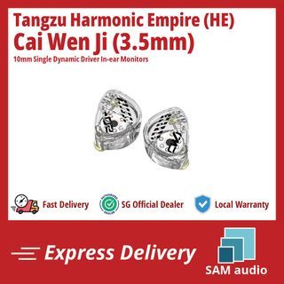 [🎶SG] TANGZU HARMONIC EMPIRE (HE) Cai Wenji - 10mm Single Dynamic Driver In-ear Monitors