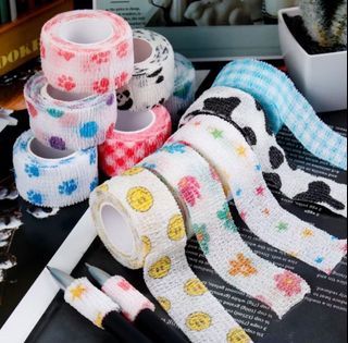 Assorted Tape Bandages For Finger Pen And Pencil Cute Self-Adhesive Wrapping Joint Protective Sports Binding Multiple