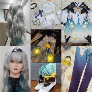 WTS INSTOCK Honkai Star Rail HSR Firefly Cosplay Set Costume Wig Shoes