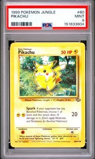 1999 POKEMON JUNGLE PIKACHU 60 PSA 9