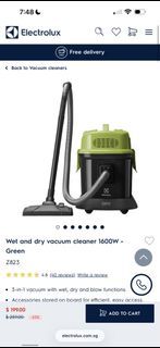 Electrolux Wet and dry vacuum cleaner 1600W - Green