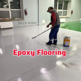 Epoxy Painting Service/Office flooring/Industrial area/Car parking area/garage floor/Self leveling/Tiles overlay/Kitchen Cabinet paint/Shelves paint/PU coating/Balcony floor/Toilet floor epoxy paint/Sand epoxy/Anti slip/Wall/Countertop/Sink area/Grouting