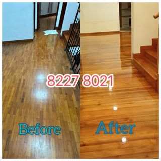 Parqet Floor polish/Machine Sanding & polish/Parquet Repair/Parquet Installation/Deck Installation and varnish/Vinyl Installation/Door varnish/Staircase polish/ Affordable prices/No hidden Charge/BCA registered company /HDB, Condo, Landed, office etc