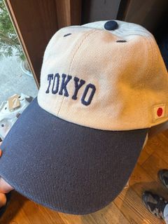 tokyo bm brandy melville cap hat blue beige cream