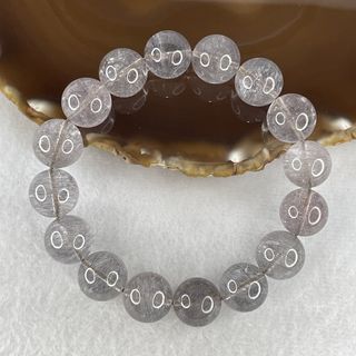 Certified Good Grade Natural Firework Greyish Super 7 Beads Bracelet | 13.8mm Starburst Synergy Amulet (56.870g | 17.5cm Wrist | 16 Beads)