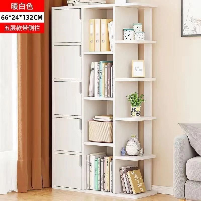 Floor Small Bookshelf | Household Storage Rack | Simple Bedroom Bookcase | Living Room Multi-Layer Storage Cabinet | Wall To Wall Display Shelf | Space Saving Student Locker | Wood Finish Organizer Unit (Category: Shelves, Cabinets & Racks) located in Singapore. Submitted by casahomesg (Listing ID 1458991872, Image 2). Description: Transform your living environment with this versatile floor-standing storage solution, expertly designed to maximize