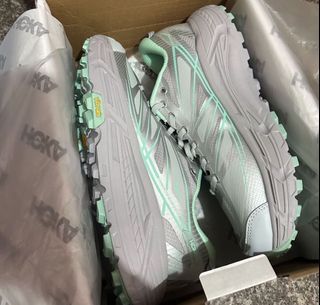 HOKA ONE ONE Mafate Speed 2 Trail Running Shoes Mist Grey