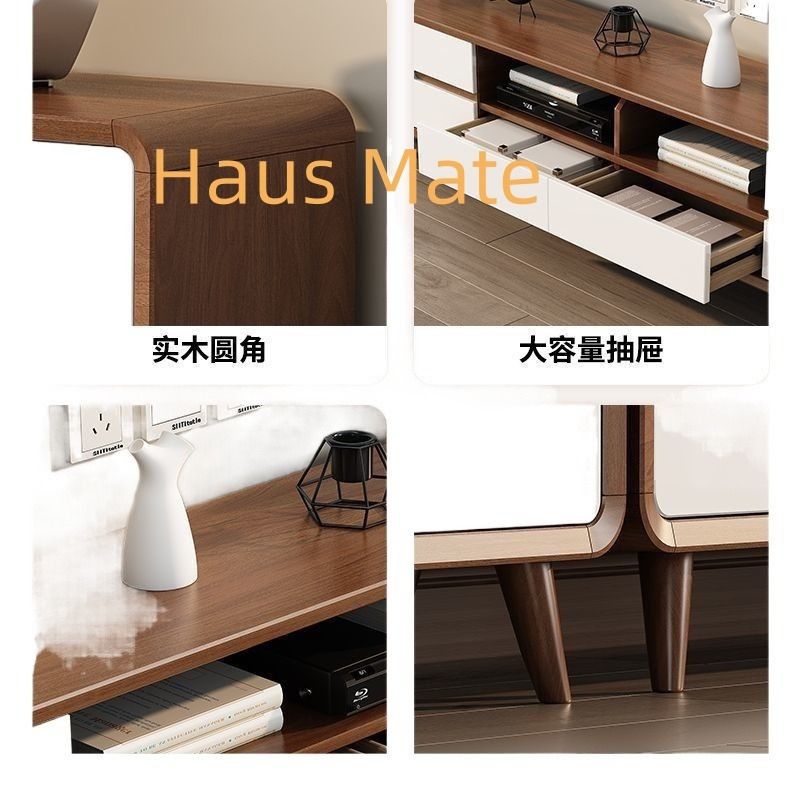 TV Console Minimalist living room storage cabinet (Category: TV Consoles) located in Singapore. Submitted by hausmate (Listing ID 1458901595, Image 7). Description: 🔥🔥TV Console Type:YG079 Material: Cabinet body:E1 18mm MDF 38cm spacious countertop Large-capacity storage space Hidden handle, to avoid scratches Solid wood cabinet foot, safe and stable Solid wood drawer and With silent slide track The back is hidden thread hole, simple and beauti