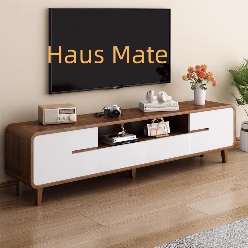 TV Console Minimalist living room storage cabinet (Category: TV Consoles) located in Singapore. Submitted by hausmate (Listing ID 1458901595, Image 4). Description: 🔥🔥TV Console Type:YG079 Material: Cabinet body:E1 18mm MDF 38cm spacious countertop Large-capacity storage space Hidden handle, to avoid scratches Solid wood cabinet foot, safe and stable Solid wood drawer and With silent slide track The back is hidden thread hole, simple and beauti
