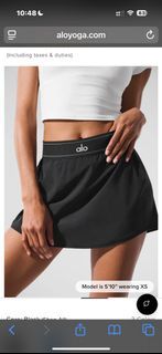 Alo Yoga Match Point Tennis Skirt Black M