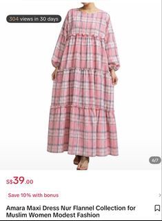 Amara Flannel Plaid Maxi Dress
