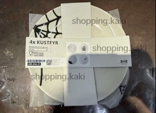 BN Brand New 4 Ikea Kustfyr Halloween Plates
