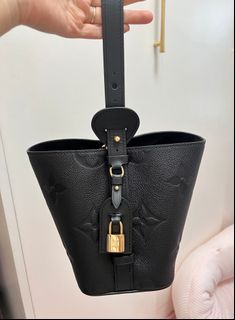 Louis Vuitton All In BB Black Monogram Empreinte Leather