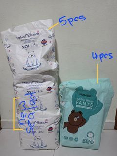 Natural Blossom & Nomieo Diapers and Pants (XXXL)