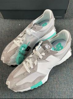 niko and x New Balance 327 Retro Fashion Running Shoes Grey Blue