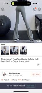 Sportsangel Yoga Flared Pants High Waist Fitness Pants