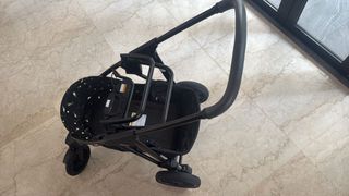 Black Double Stroller with Star Pattern