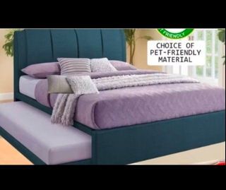 PROMO Left 3 each - 2 in 1 Queen bed frame with Pull out