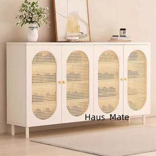Shoe Cabinet /Shoe Shelf/Shoe Racks/Light Luxury Rattan Storage Cabinet