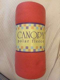 Canopy Polar Fleece Blanket Throw - Coral Pink
