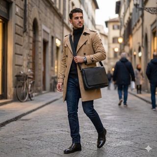 Louis Vuitton Black Taiga Leather Roman MM Messenger Bag