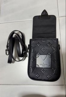 Louis Vuitton Monogram Embossed Black Crossbody Bag