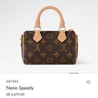 Louis Vuitton Nano Speedy Monogram Canvas Bag