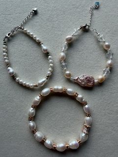🤍✨ BRAND NEW Freshwater Pearl Bracelet Collection | 3 Designs
