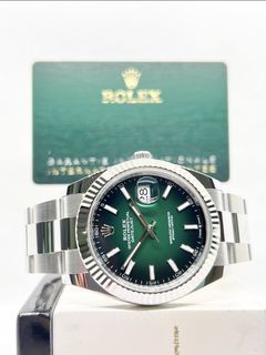 Brand New Rolex Oyster Datejust 126334 Ombré Green Dial Automatic Steel Casing Bracelet ( Sept 26 )