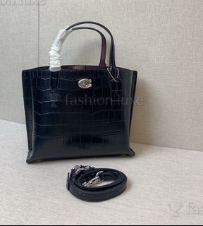 COACH willow Tote Bag Shopper Handbag Unisex Mini ItemR0600