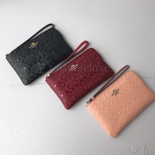 COACH Wristlet Zip Pouch Unisex ItemR0786
