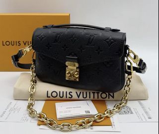 Louis Vuitton Black Monogram Empreinte Metis Bag