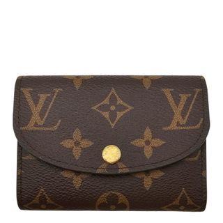 Louis Vuitton Monogram Rosalie Brown/Red Coin Purse in Canvas Gold hardware