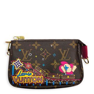 Louis Vuitton Pochette Vivienne Character 2020 Mini Brown Pouch in Canvas Gold hardware
